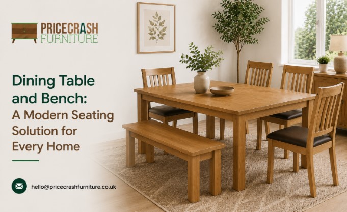 dining table and bench